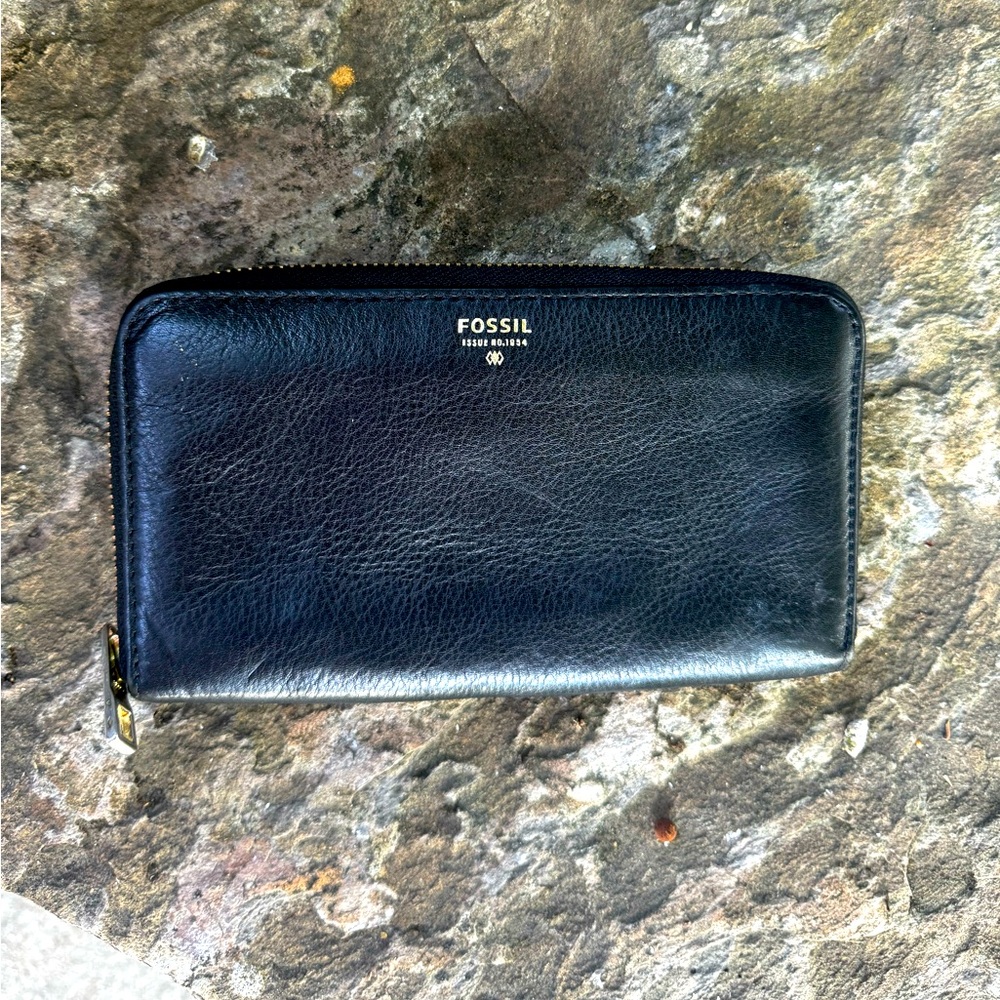 Fossil Wallet Issue No 1954 Black Leather